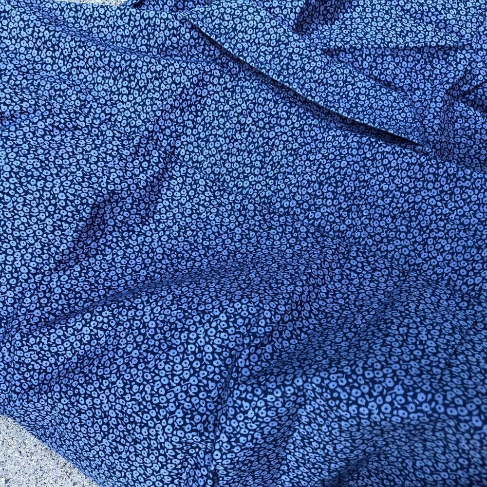 BONOBOS Paisley Button Down Shirt Men's XL Slim Fit Long Sleeve Blue Collared​​​ - Picture 3 of 6